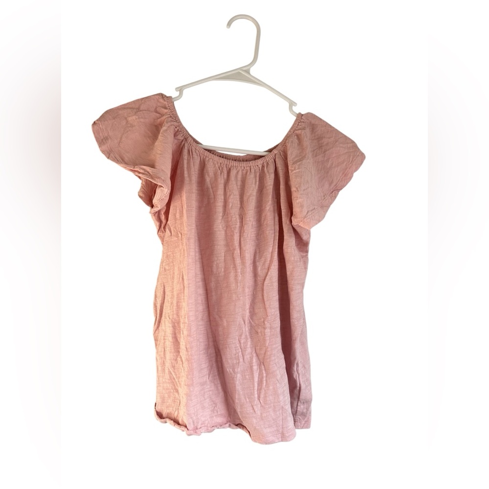 Old Navy Blush Pink Softest Tee with Flutter Sleeve